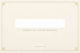 Cartão-Presente | Tathyana Brazil